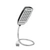 Hyuduo 28 LED Laptop Light Flexible Gooseneck Mini USB Charging Portable Reading Light Computer Lamp with Switch Easy to Use Ideal for Students Travelers Office Workers (Black) view 2