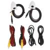 1 Pair Side Rear View Camera, Side View Camera 80 Waterproof AHD 1080P Blind Spot Camera for Monitor Units 25HZ/PAL Video Signal White view 2