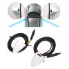 1 Pair Side Rear View Camera, Side View Camera 80 Waterproof AHD 1080P Blind Spot Camera for Monitor Units 25HZ/PAL Video Signal White view 4