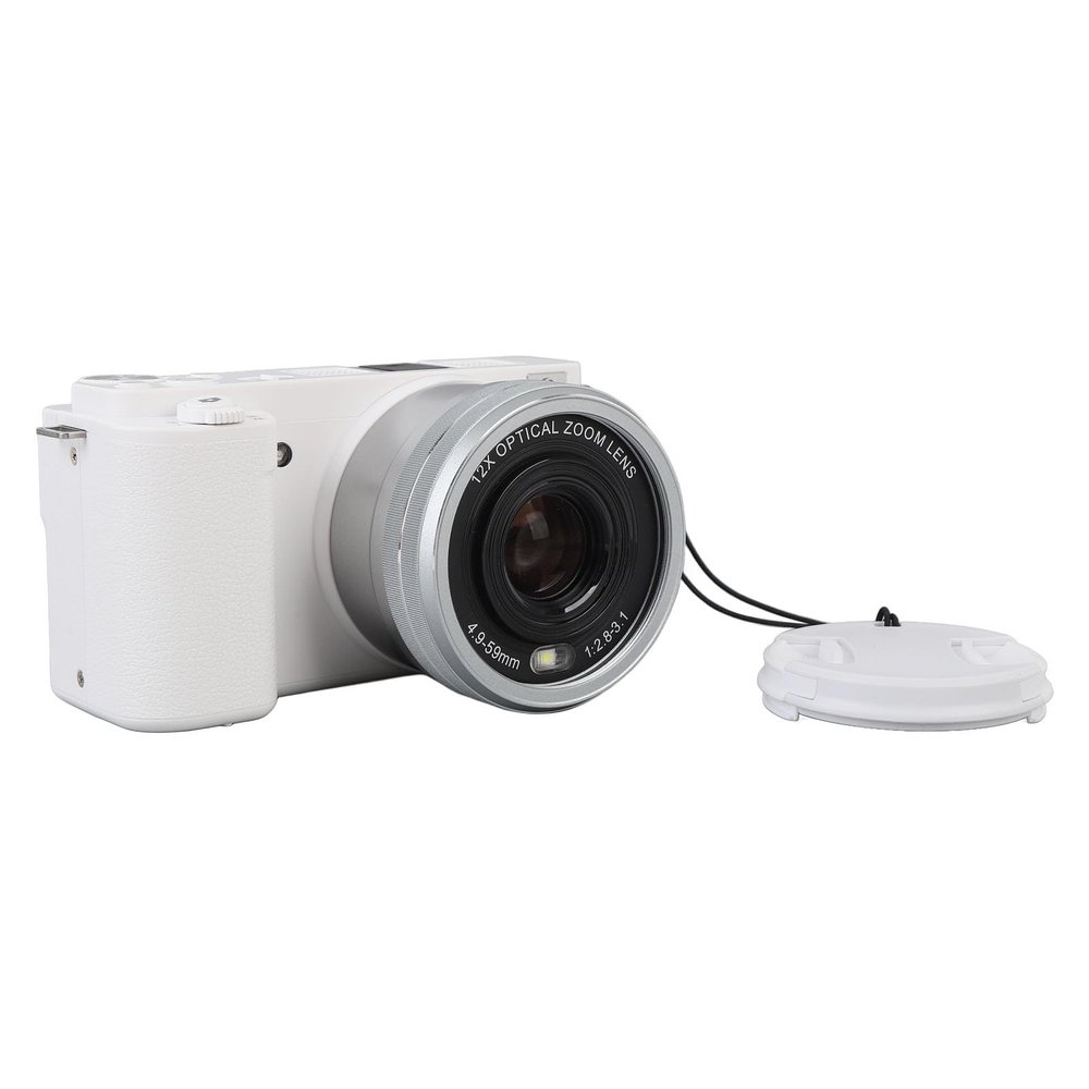 4K Digital Camera for Photography and Video, Autofocus Anti Shake 64MP Vlogging Camera for, 3 Inch Screen Camera with 12X Zoom, for Teens Adults