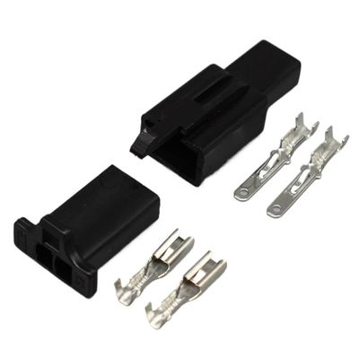 1 Sets 2 Pin Way Wire Harness p/Lug Sum1tomo Motorcycle Connector Automotive Cable Female Male Socket 6040-2111 6030-2981(Black)