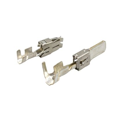 20/50Pcs 6.3mm Series Automotive Car Splices Wire Terminal Non-Insulated Male Female Crimp Terminals DJ6218B-E6.3B DJ6116-6.3C(Male Female Terminal,20Pcs)