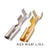 100Pcs 2.8mm Female H62 Brass Tinned Automotive Terminal Terminal DJ621-A2.80.5A(Tin Plated) view 2