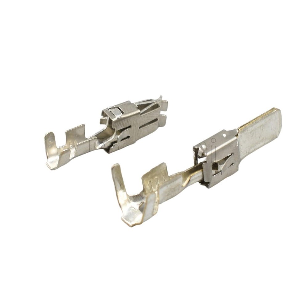 20/50Pcs 6.3mm Series Automotive Car Splices Wire Terminal Non-Insulated Male Female Crimp Terminals DJ6218B-E6.3B DJ6116-6.3C(Male Female Terminal,50Pcs)