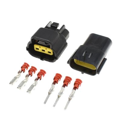 1 Set 3 Pin Throttle p/Lug 174357-2/368523-1 174359-2 Brake Fluid Level Socket 1JZ-GTE 2JZ-GTE TPS Fit Compatible Cars(Male Female Set)