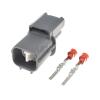 1 Set 2 Pin Automotive Cable p/Lug Horn Wire Socket Rear Door Lock Motor 6181-0070 6189-0129(Male Set) view 1