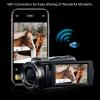 ZJchao 5K Video Camera Camcorder HD Digital Camera 3.0in Touchscreen 56MP Vlog Camera 18X Digital Zoom IR Night Anti Shake for Microfilm and Outdoor Adventures view 2