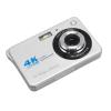 4K Digital Camera 48MP HD 2.7 Inch Screen 8X Zoom Autofocus Beauty Anti Shake, Travel Camera for Teens Kids (Silver) view 1