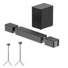 ULTIMEA Poseidon D50 Soundbar and Steady 300 Speaker Stands Pair view 1