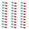 jojofuny 30pcs Anaglyph Cardboard Glasses for Movies and Games Lightweight Frames Travel and Publications Viewing view 1