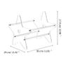 Clear Record Display Shelf,Record Storage Rack,Five-pointed Star Display Stand,Multi functional Vinyl CD Holder Stand,Portable Organizer for Books view 2