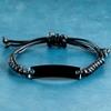 Funny Back End Developer Black Rope Engraved Bracelet Back End Developer Only Because Fucking Miracle Worker Isn't a Real Job Title, Adjustable Back End Developer Christmas Birthday Engraved Gifts view 2