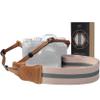 Padwa Lifestyle Stripe Camera Strap - 1.5" Double Layer Crazy Horse Cowhide Ends Camera Straps for Photographers,Universal Adjustable Pure Cotton Woven Neck Shoulder Strap for Cameras and Binoculars view 1