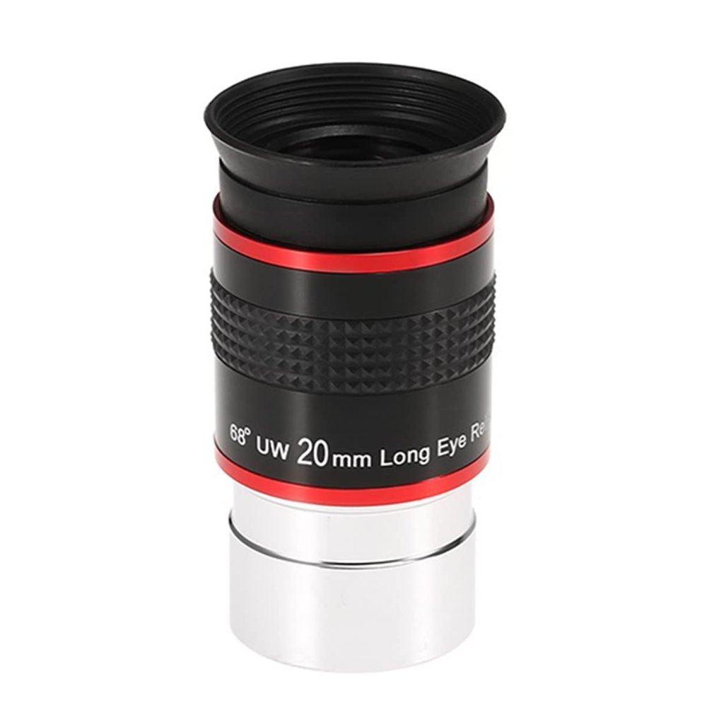 1.25" 68 Degree Ultra Wide Angle Eyepiece 6mm 9mm 15mm 20mm Professional Astronomical Telescope Eyepiece(20mm)