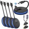 Wireless HDMI Pro Transmitter and Four Receivers- Multi-TVs Extender Kit, Plug and Play, Heat-Control, 165FT/50M 5.8G/2.4G @60Hz, Real-Time Streaming Video/PPT from Laptop to HDTV/Monitor Wirelessly view 1