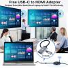 Wireless HDMI Pro Transmitter and Four Receivers- Multi-TVs Extender Kit, Plug and Play, Heat-Control, 165FT/50M 5.8G/2.4G @60Hz, Real-Time Streaming Video/PPT from Laptop to HDTV/Monitor Wirelessly view 4