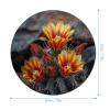 Mouses Pad Computer Mouses Mat Round Cute Mouses Pad with Design Non-Slip Desk Pad Laptop Desk Dark Rock Image Mat for Office Home Gaming Working view 2