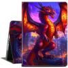 ACWDMKH for iPad (A16) 11th Generation Case 11 Inch 2025,for iPad 10th Generation Case 10.9 Inch 2022,Cute Slim PU Leather Folio Adjustable Stand Cover with Auto Wake/Sleep,Red Dragon City view 1