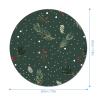 Mouses Pad Computer Mouses Mat Round Cute Mouses Pad with Design Non-Slip Desk Pad Laptop Desk Small Pine Branch Mat for Office Home Gaming Working view 2