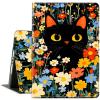 ACWDMKH for iPad (A16) 11th Generation Case 11 Inch 2025,for iPad 10th Generation Case 10.9 Inch 2022,Cute Slim PU Leather Folio Adjustable Stand Cover with Auto Wake/Sleep,Cartoon Cat Floral view 1