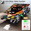 ACWDMKH for iPad (A16) 11th Generation Case 11 Inch 2025,for iPad 10th Generation Case 10.9 Inch 2022,Cute Slim PU Leather Folio Adjustable Stand Cover with Auto Wake/Sleep,Cartoon Cat Floral view 4