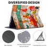 ACWDMKH for iPad (A16) 11th Generation Case 11 Inch 2025,for iPad 10th Generation Case 10.9 Inch 2022,Cute Slim PU Leather Folio Adjustable Stand Cover with Auto Wake/Sleep,Wood World Map view 2