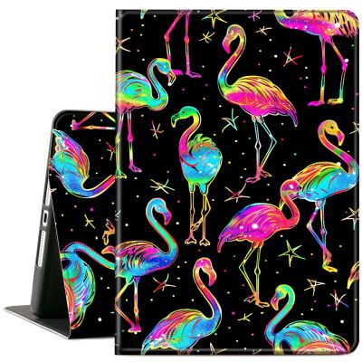 ACWDMKH for iPad (A16) 11th Generation Case 11 Inch 2025,for iPad 10th Generation Case 10.9 Inch 2022,Cute Slim PU Leather Folio Adjustable Stand Cover with Auto Wake/Sleep,Glitter Flamingo