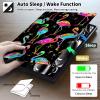 ACWDMKH for iPad (A16) 11th Generation Case 11 Inch 2025,for iPad 10th Generation Case 10.9 Inch 2022,Cute Slim PU Leather Folio Adjustable Stand Cover with Auto Wake/Sleep,Glitter Flamingo view 4