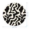 Mouses Pad Computer Mouses Mat Round Cute Mouses Pad with Design Non-Slip Desk Pad Laptop Desk Abstract Animal Print Mat for Office Home Gaming Working view 2