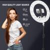 18 Inch Ring Light Kit, 55W Dimmable LED Light, Tripod Stand, Remote Controller,Box,CRI95(White) view 2