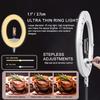18 Inch Ring Light Kit, 55W Dimmable LED Light, Tripod Stand, Remote Controller,Box,CRI95(White) view 3