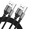 2.5mm DC Charging Cable 6 FT-2 PackUSB A to DC 17mm x 2.5mm Fast Charging Cord , Durable Braided 5V 150mA Pin Replacement for Messager Charger Wire, Toys, Beauty Instrument, Lights, Fans, Speaker & view 1