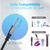 2.5mm DC Charging Cable 6 FT-2 PackUSB A to DC 17mm x 2.5mm Fast Charging Cord , Durable Braided 5V 150mA Pin Replacement for Messager Charger Wire, Toys, Beauty Instrument, Lights, Fans, Speaker & view 2