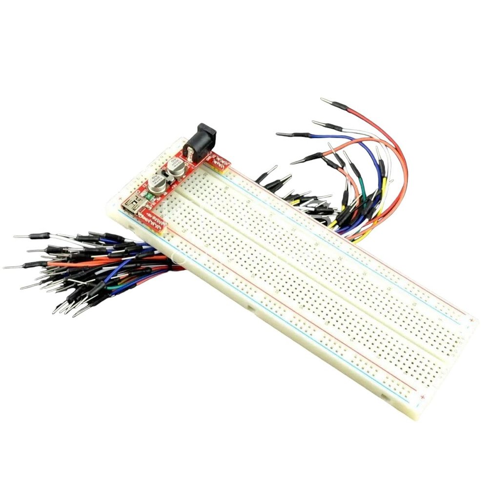 MB102 Power Supply Module 3.3V 5V+MB102 Breadboard 830 Point+Jumper Cables New for Arrival 2025 High for Quality