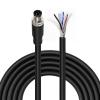 ZBLZGP M8 Trigger Cable, 5-Pin Male to Open End Pigtail, 2M (6.6ft) Shielded B-Code PVC, for Cognex in-Sight Micro 2000 Vision Sensor I/O Line view 1