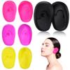 4 Pairs Silicone Waterproof Ear Covers for Hair Dyeing view 1