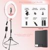 18 Inch Ring Light Kit, 55W6700k Dimmable LED Light, Tripod Stand, Remote Controller,Box,CRI95(Pink) view 4