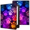 ACWDMKH Case for Kindle Scribe,PU Leather Cute Slim Folio Adjustable Stand Cover with Auto Wake/Sleep for Amazon Kindle Scribe Cover 10.2 Inch (2024/2022 Release),Purple Glitter Paw view 1