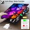 ACWDMKH Case for Kindle Scribe,PU Leather Cute Slim Folio Adjustable Stand Cover with Auto Wake/Sleep for Amazon Kindle Scribe Cover 10.2 Inch (2024/2022 Release),Purple Glitter Paw view 4