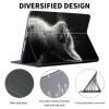 ACWDMKH Case for Kindle Scribe,PU Leather Cute Slim Folio Adjustable Stand Cover with Auto Wake/Sleep for Amazon Kindle Scribe Cover 10.2 Inch (2024/2022 Release),Cute Cat Black view 2