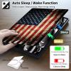 ACWDMKH Case for Kindle Scribe,PU Leather Cute Slim Folio Adjustable Stand Cover with Auto Wake/Sleep for Amazon Kindle Scribe Cover 10.2 Inch (2024/2022 Release),Retro American Flag view 4