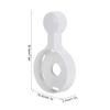 lvifloae Wall Mount Speaker Outlet Stand Bracket Google Home Mini Compact Holder Easy Installation Room Saving (White) view 2