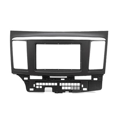 Bacar Car Stereo Double 2 Din Fascia Dash Panel Facia Kit Trim Central Control Audio DVD Panel Frame Replacement for MITSUBISHI Lancer 2009 2010 2011 2012 Hatch