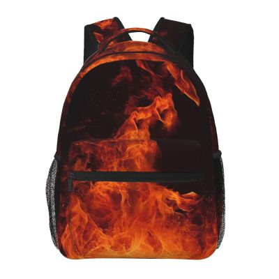 BWLHJKE Travel Backpack for Women Men Dancing Fire Laptop Backpack Large College Bag Waterproof Casual Daypack