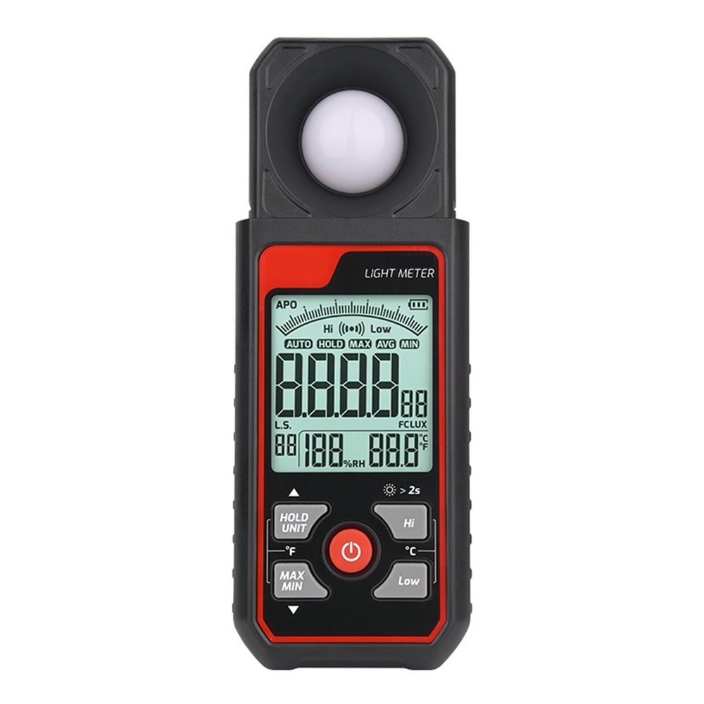 LIBODD TA631A TA631B Didital Light Meter Photography Luxmeter 300000LUX Illuminometer Lx/FC Measure Photometer Enviromental Tester(TA631A)