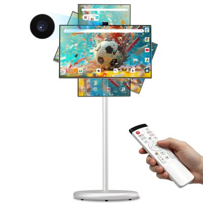 OFD 27" Portable TV on Wheels,Mobile TV Touchsreen for Home,Android 15,Gen2