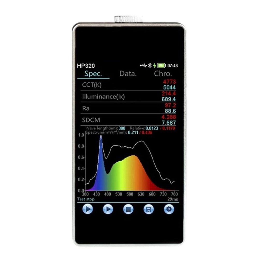 LIBODD HP330 320 Portable Spectrometer CCT CRI Lux Tester Illuminometer Photography Photometer(HP330)