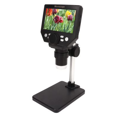 Digital Microscope, 1080P 1000X Electronic PCB Microscope, 4.3 Inch Color LCD Screen Video Audio Record Soldering Microscope Microscope Camera for Adults Kids, Home Lab