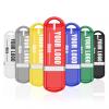 Custom USB Flash Drive 16GB 50 Pack with Oval Cap Thumb Drive Customizable USB Drive Logo Print FEWINA Branding with Personalized USB Stick (50 Pack,7 Color Options)