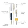 Joseph Joseph CleanTech 6-Piece Cleaning Set with Extension Handle view 3